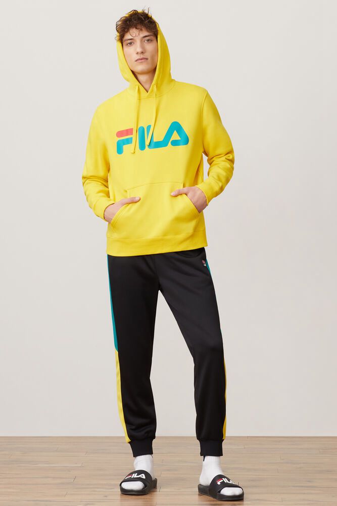 Fila Miesten Huppari Flori Keltainen - RYOB-08492